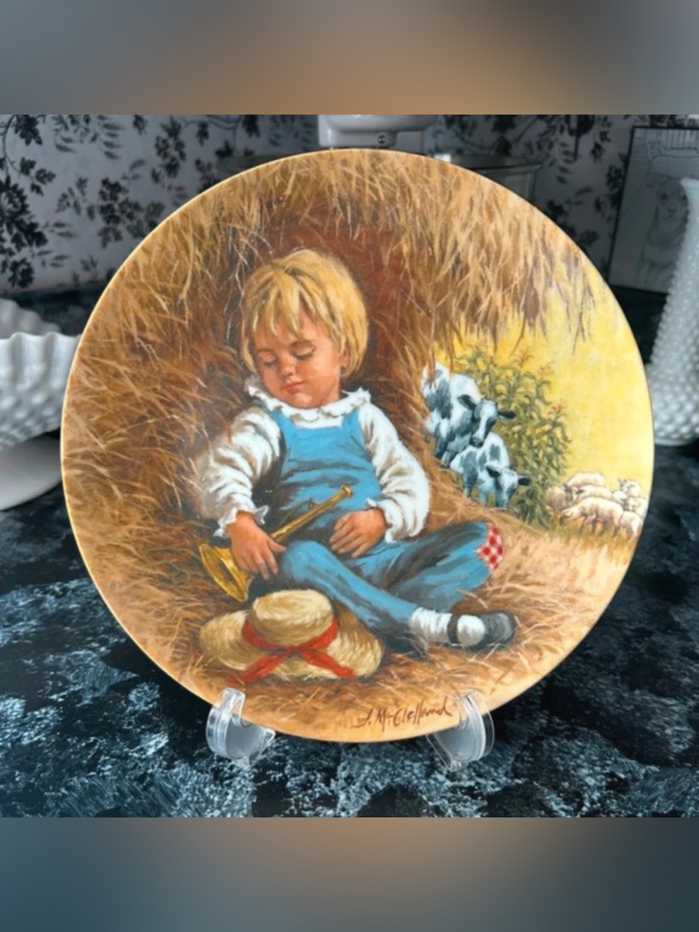Vintage 1980 “Little Boy Blue” Collectors Plate With Certificate
